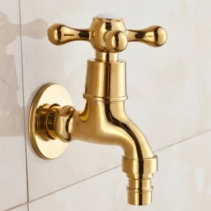 Gouden Tapkraan Santuzza | Muuraansluiting 1/2” | 11 lang Op = Op