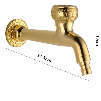 Gouden Tapkraan Sidonia | Muuraansluiting 1/2” | 17.5 lang Actieprijs