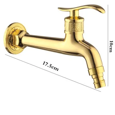 Merkproduct Gouden Tapkraan Simonetta | Muuraansluiting 1/2” | 17.5 lang