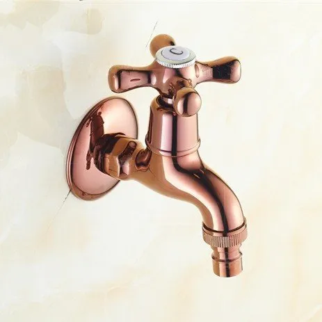 Snelle Levering Rose Gouden Tapkraan Stefania | Muuraansluiting 1/2” | 11 lang