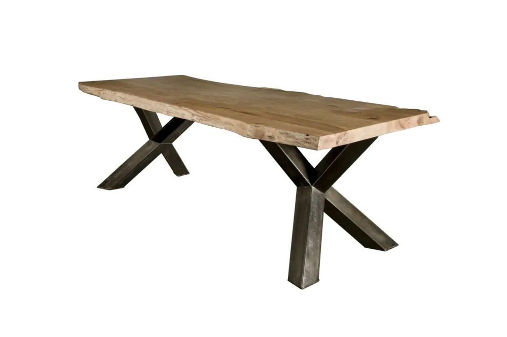 Aanbieding Acacia Boomstamtafel Yunta | 240x100 | 6 dik opgedikt