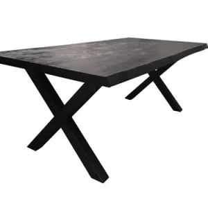 Xara Live-edge eettafel 260x100 - top 5 - Zwart Hoge Kwaliteit