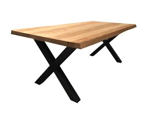 Xara Live-edge eettafel 200x100 - top 5 - Naturel Seizoensaanbieding