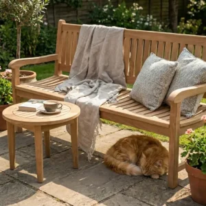 Beaufort Teak Tuinbank | 220 breed Direct Beschikbaar