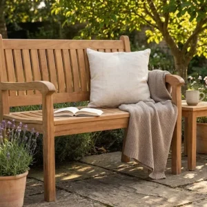 Gereduceerde Prijs Beaufort 100 cm -Teakhouten Tuinbank Twee Persoons
