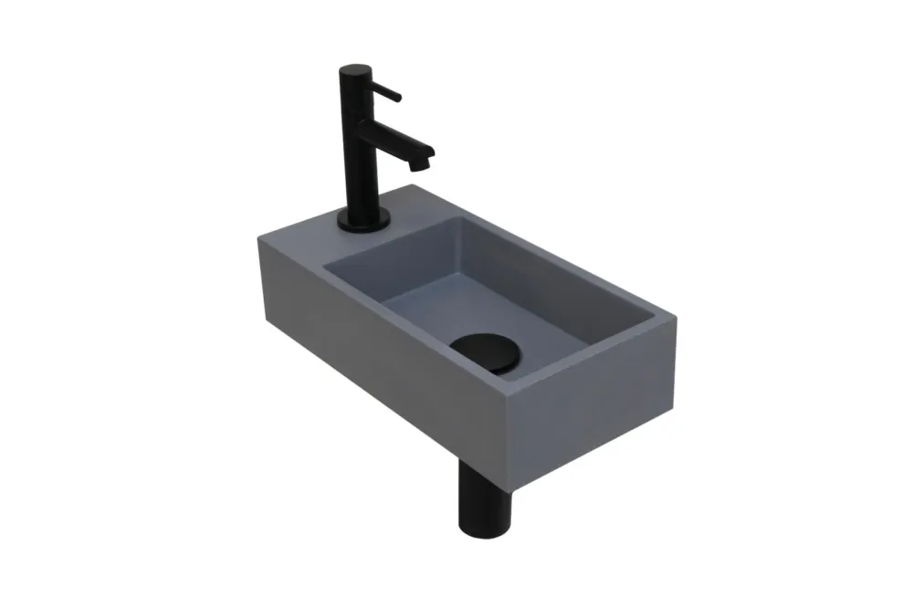 Versus Waskom | Kraanplateau Links | Quartz Grijs | 1 Kraangat Aanbieding