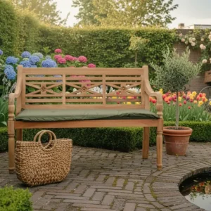 Teak Stationsbank 100 cm – Gerecycled FSC Teakhout – Authentiek & Compact Uitverkoop