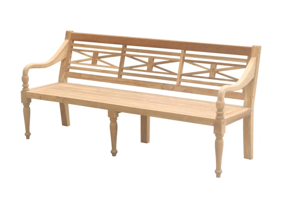 Koop Vandaag Teak Stationsbank | 180 breed | Gerecycled Teak