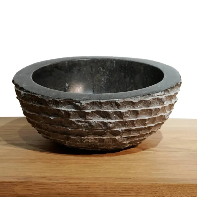 Zwart Marmeren Waskom Mini - Oblique | 30x14.5/10.5 Populair