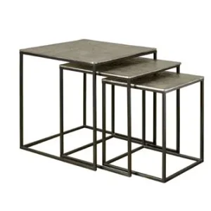 Veilige Betaling Iron Bijzettafel set van 3 | 58x58x62