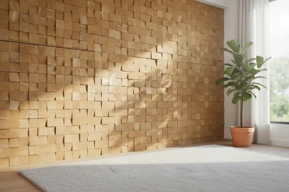 Teak plakhout | Rocker | Houtpaneel 30x30x2 Koopje