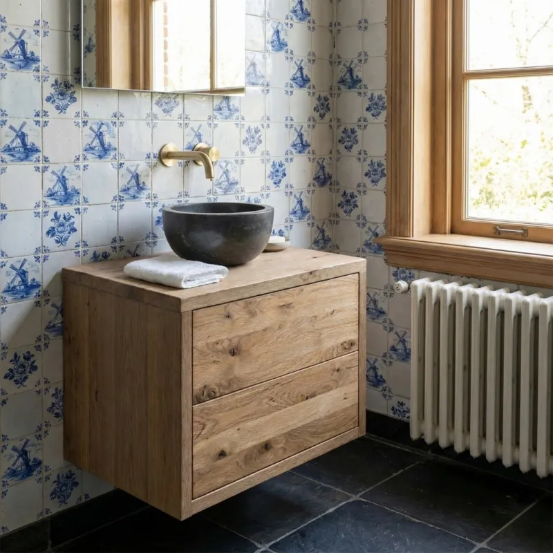 Nero Mini | Zwart Marmeren fontein waskom | 20 rond x 12 hoog Fabrieksprijs
