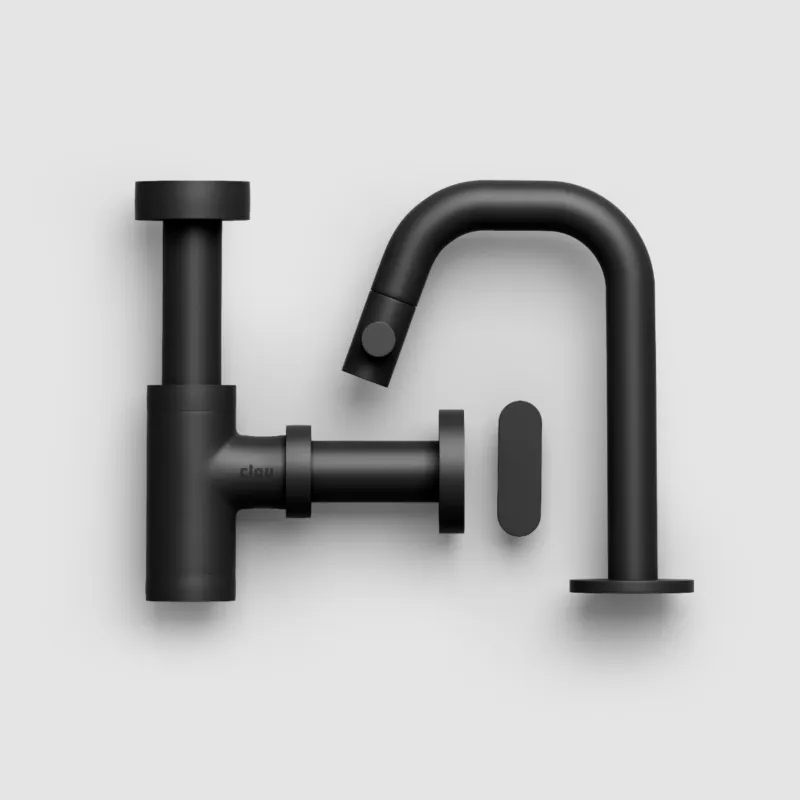 Merkproduct Clou - Set Tbv (Nieuw)spoeling / Eerst Fonteinen, Mat Zwart