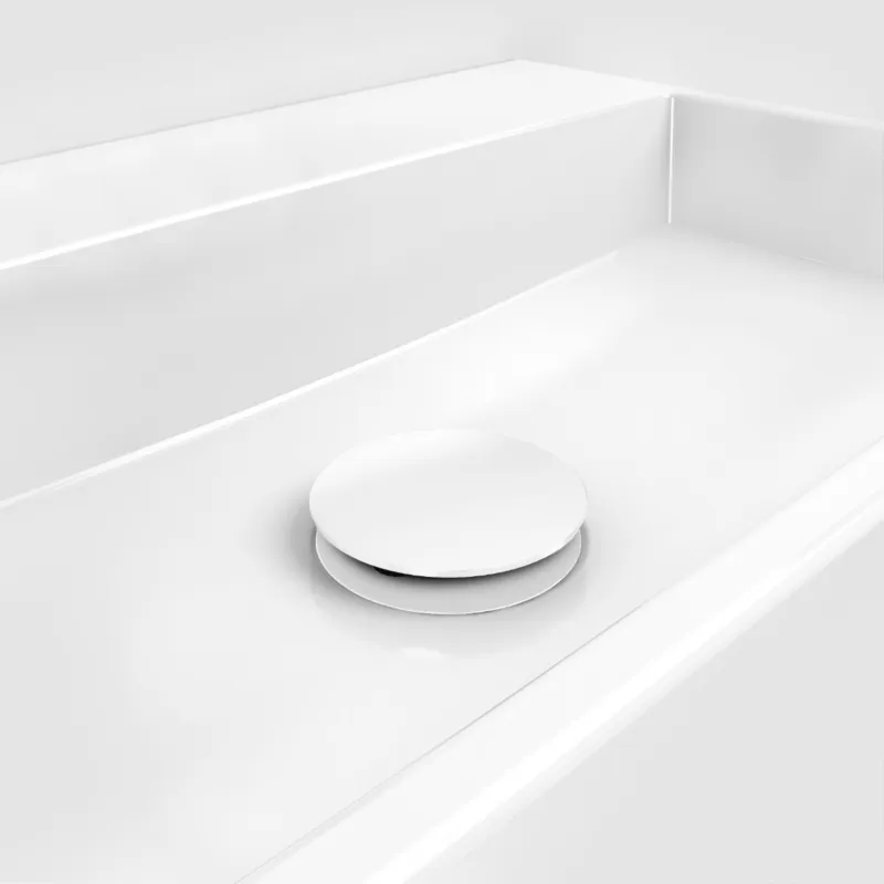 Weekendaanbieding Clou - Mini Wash Me Plug, Met Afdekkap, Niet Afsluitbaar, Mat Wit