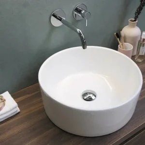 Aanbieding Waskom Top 2: Porselein Rond 39 x 15 cm - Glans wit