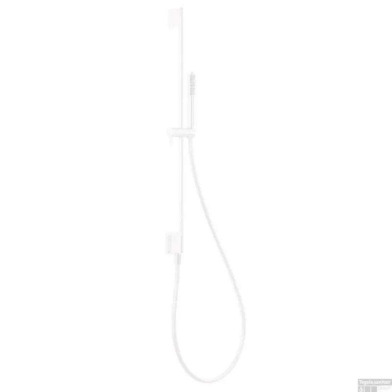 Glijstangset Tres 76 cm met Waterinlaat Handdouche Rond Mat Wit Nu Kopen