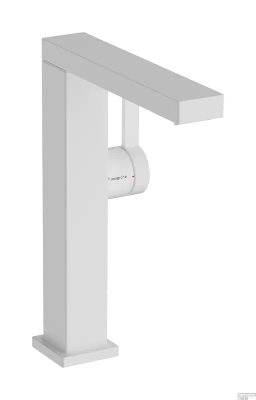 Tijdelijk Beschikbaar Hansgrohe Tecturis E ééngreeps wastafelkraan 210 Fine CoolStart met draaibare uitloop en PushOpen afvoerplug, mat wit