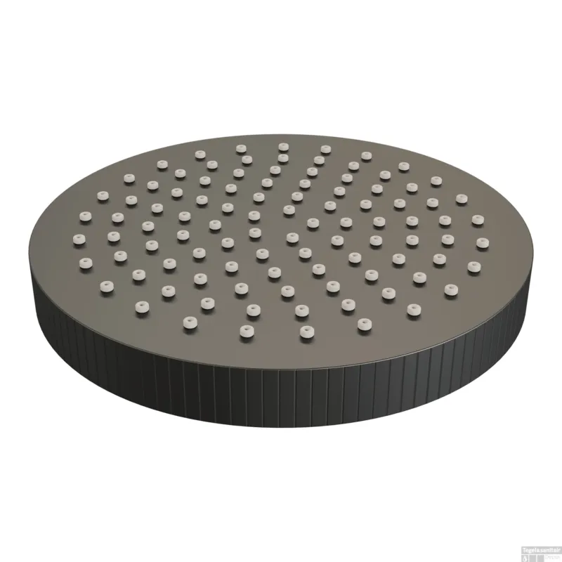 Brauer Stripe regendouchekop Diameter 25 cm mat zwart Must-Have