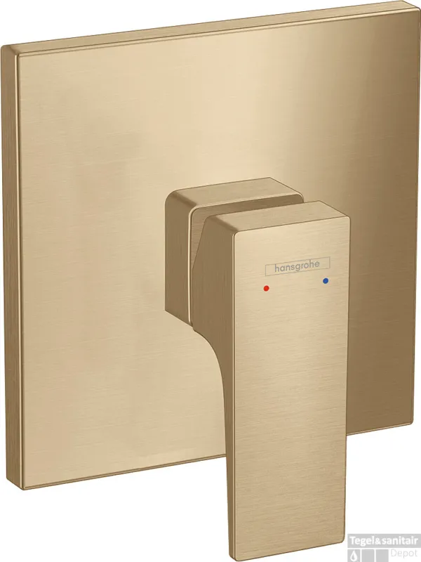 Hansgrohe Metropol ééngreeps douchemengkraan afbouwdeel met rechte greep, Brushed Bronze Korting