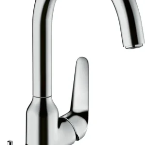 Hansgrohe Focus M42 ééngreeps keukenmengkraan 220 met stopkraan voor vaatwasser, chroom Populair