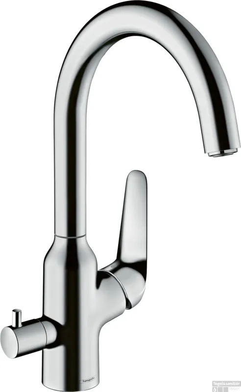 Hansgrohe Focus M42 ééngreeps keukenmengkraan 220 met stopkraan voor vaatwasser, chroom Populair
