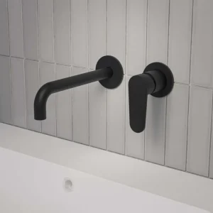 Inbouw Wastafelmengkraan MAY Forma Eenhendel Incl. Inbouwbox Mat Zwart PED Dagaanbieding