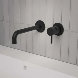 Inbouw Wastafelmengkraan MAY Stilo Eenhendel Incl. Inbouwbox Mat Zwart PED Flitsaanbieding