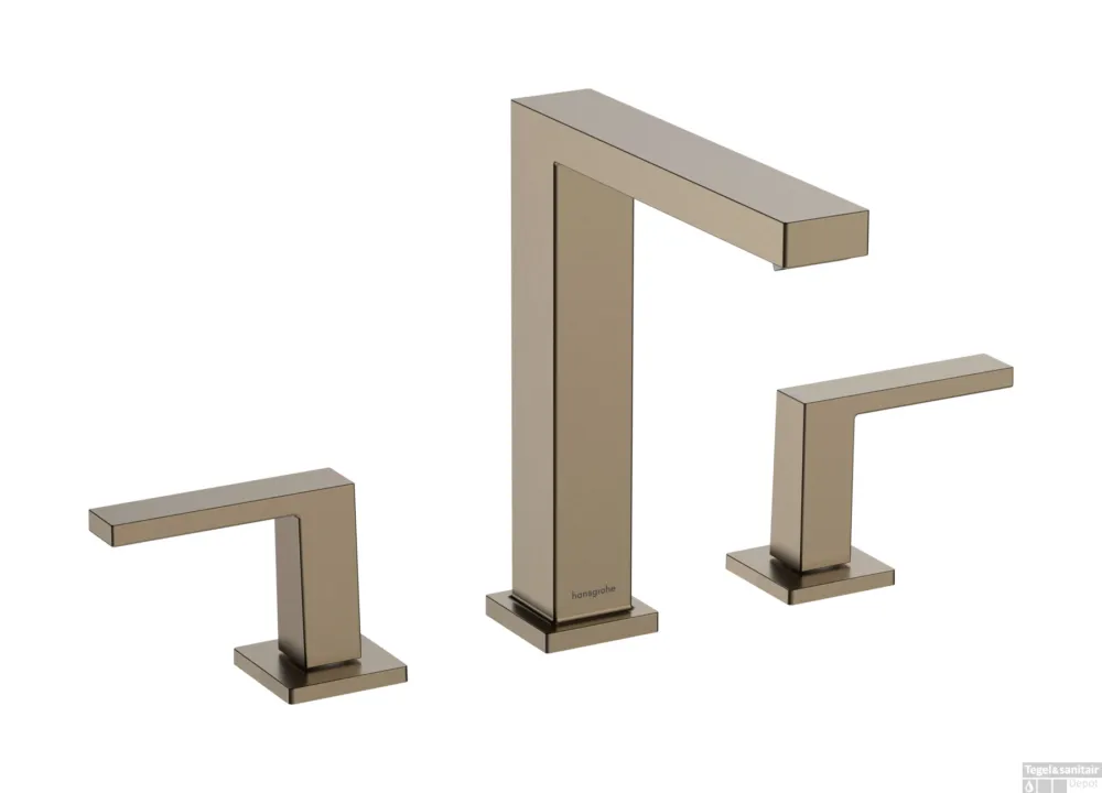 Hansgrohe Tecturis E 3-gats wastafelkraan 150 met afvoerplug, Brushed Bronze Tijdelijk Beschikbaar
