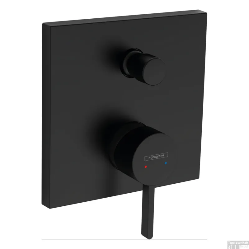 Aanbieding Badmengkraan Inbouw Finoris HansGrohe Eengreeps Met Zekerheidscombinatie Mat Zwart