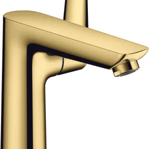 Beperkt Aanbod Hansgrohe Talis E ééngreeps wastafelmengkraan 150 met PopUp trekwaste, Polished Gold Optic