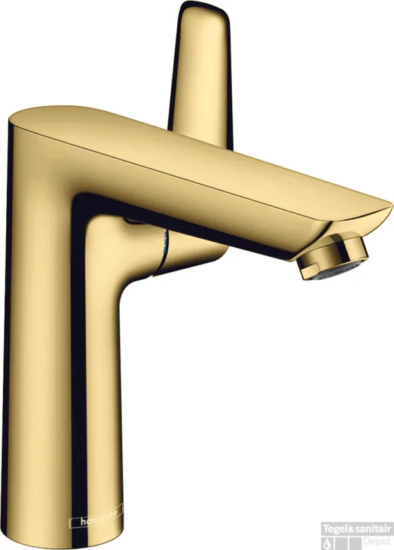 Beperkt Aanbod Hansgrohe Talis E ééngreeps wastafelmengkraan 150 met PopUp trekwaste, Polished Gold Optic