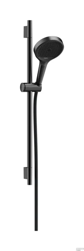 Lage Prijs Hansgrohe Rainfinity doucheset 130 3jet EcoSmart met glijstang S Puro 65 cm, push-schuifstuk en Designflex textiel doucheslang 160 cm, Brushed Black Chrome