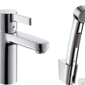Koopje Hansgrohe Metris S Wastafelkraan Met Ketting Met Bidetdouche Chroom