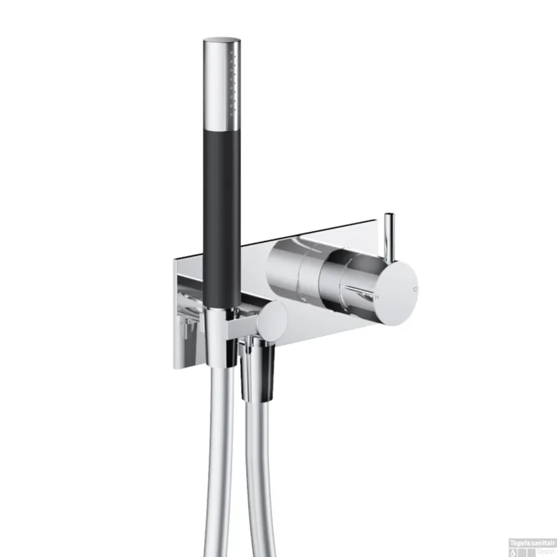Beste Prijs Inbouw Douchemengkraan Hotbath Cobber incl. Doucheslang en Handdouche Chroom