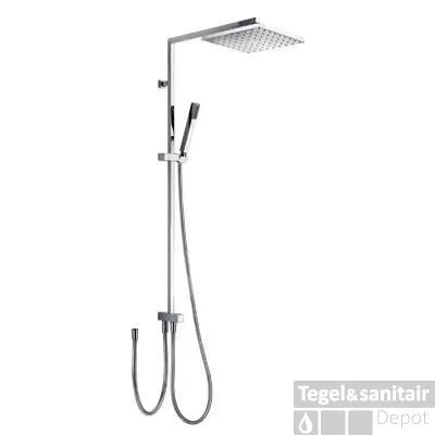 Hete Deal Tres Cuadro Antikalk doucheset CUADRO 107476 Chroom