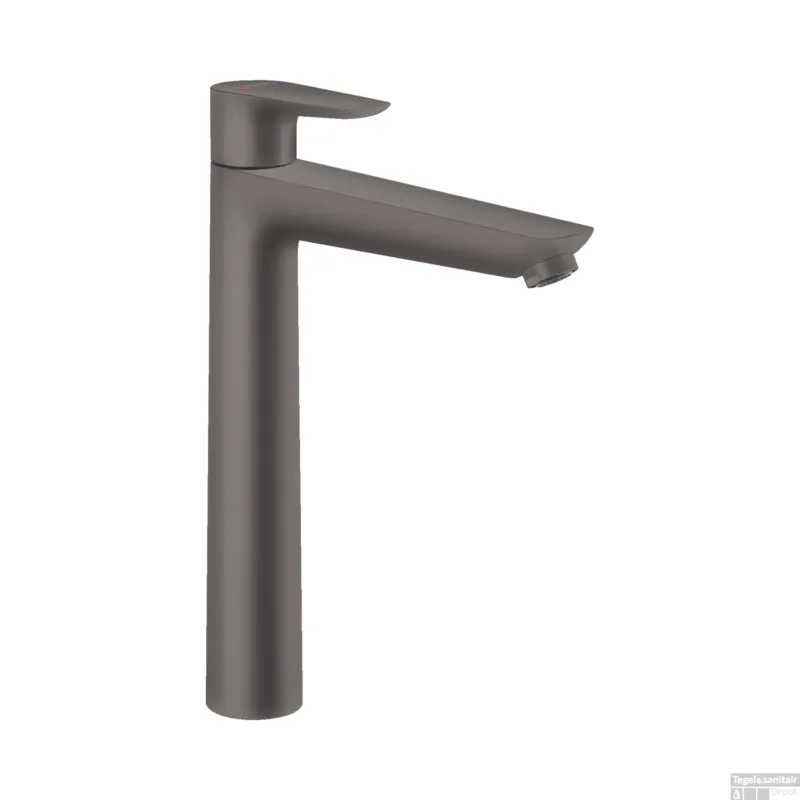 Wastafelmengkraan Talis E 240 HansGrohe Eengreeps met Trekwaste Geborsteld Zwart Chroom Direct Beschikbaar