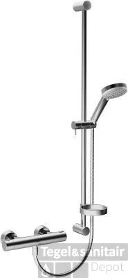 Hansa Prisma Doucheset 90 Cm.met Thermostaat En S-koppelingen Chroom Uitverkoop