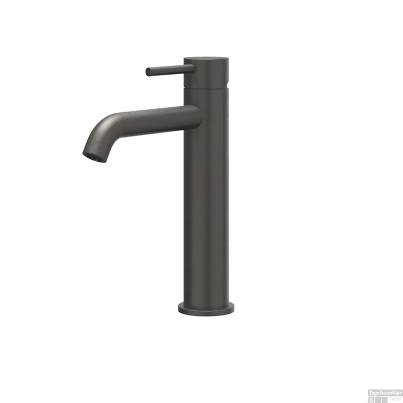 Wastafelkraan IVY Concord Model M Coldstart RVS316 Geborsteld Carbon Black PVD Populair