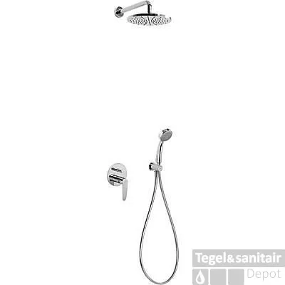 Nieuw Tres Flat Inbouwd met doucheset Chroom 20418002