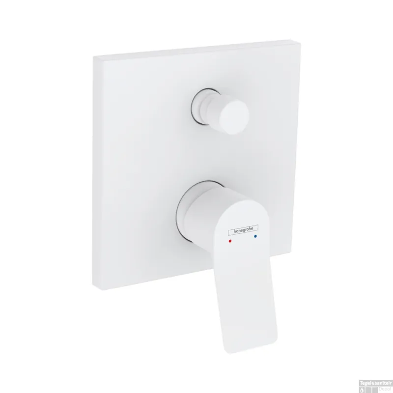 Badmengkraan Inbouw HansGrohe Vivenis Eengreeps Met Geintegreerde Zekerheidscombinatie EN1717 Mat Wit Veilige Betaling