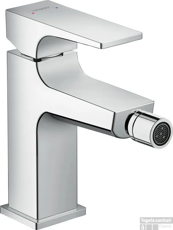 Hete Deal Hansgrohe Metropol ééngreeps bidetmengkraan mer afvoerpluggarnituur, chroom