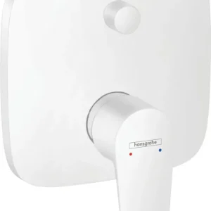 Hansgrohe Talis E ééngreeps badmengkraan afbouwdeel met zekerheidscombinatie, mat wit Hete Deal