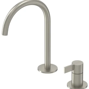 Superprijs Wastafelkraan IVY Pact Coldstart 2-gats Geborsteld Nickel PVD