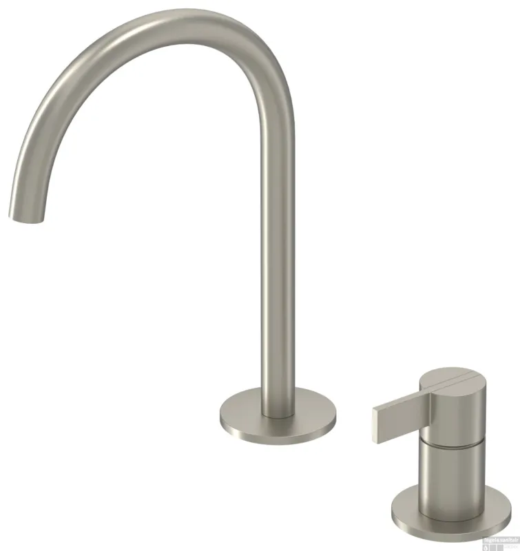Superprijs Wastafelkraan IVY Pact Coldstart 2-gats Geborsteld Nickel PVD