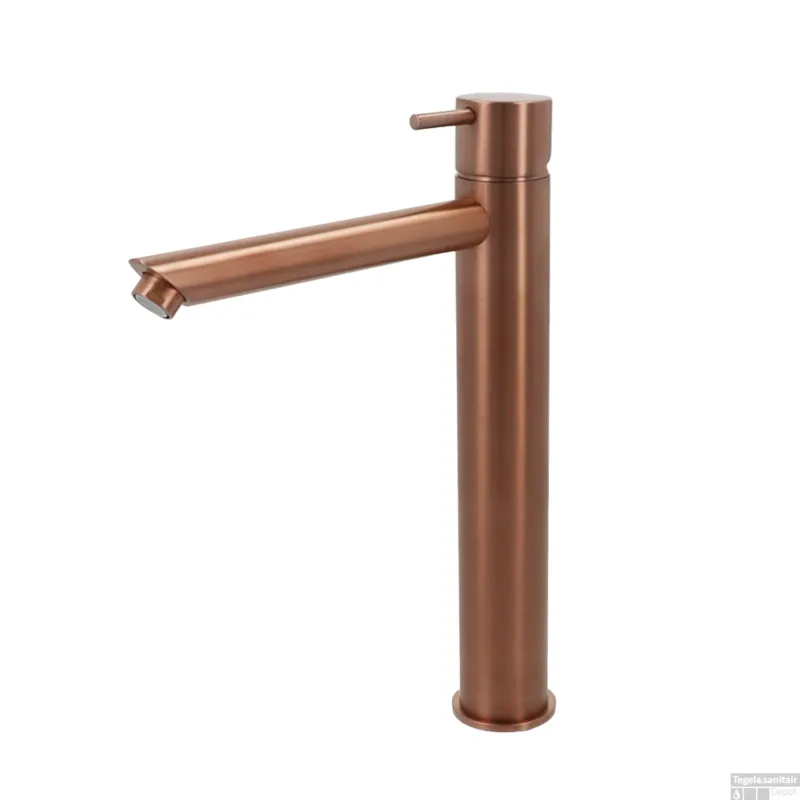 Meest Verkocht Wastafelmengkraan Hotbath Cobber 1-hendel Recht 28.6 cm Geborsteld Koper Living Colours