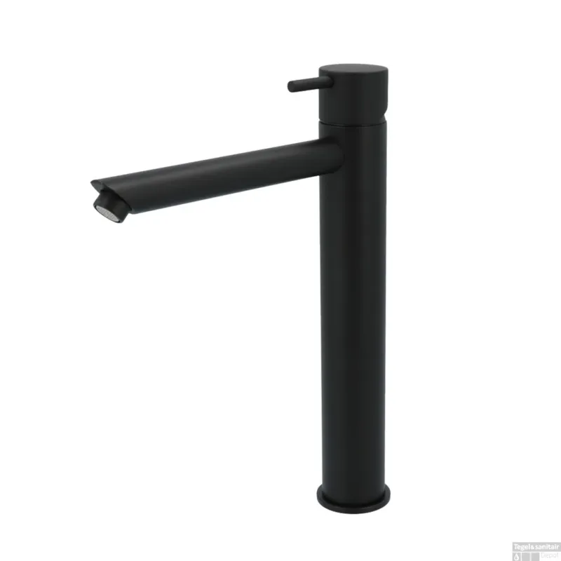 Exclusieve Aanbieding Wastafelmengkraan Hotbath Cobber 1-hendel Recht 28.6 cm Mat Zwart