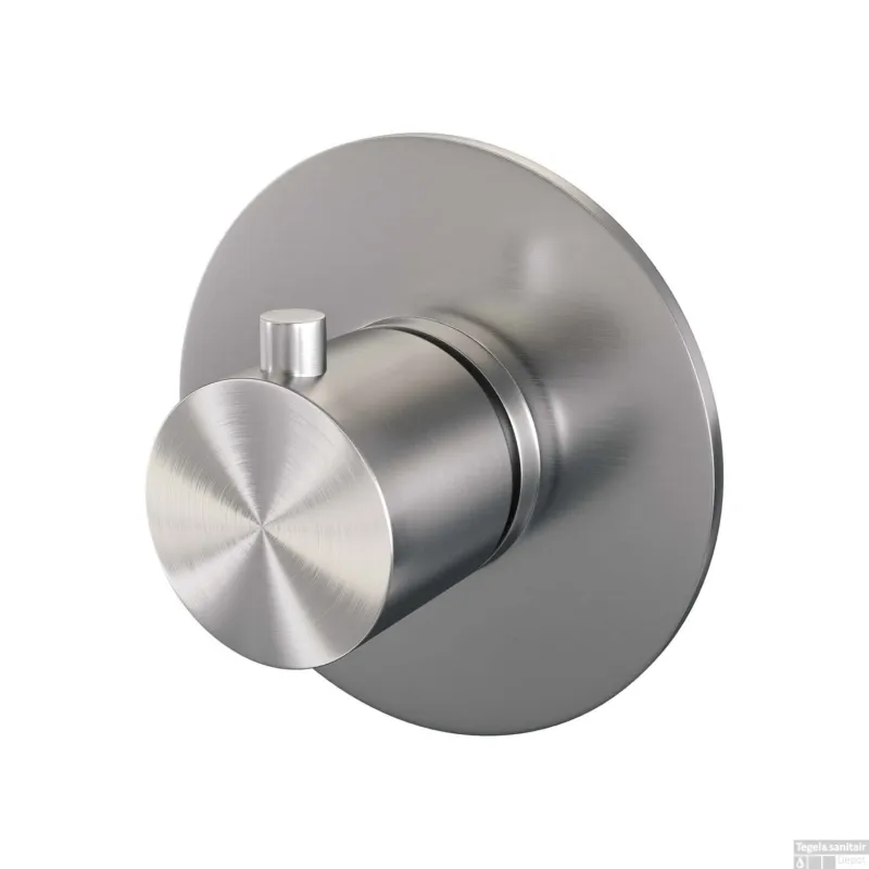 Hete Deal Inbouw Thermostaat Brauer Brushed Editon Rond Geborsteld RVS