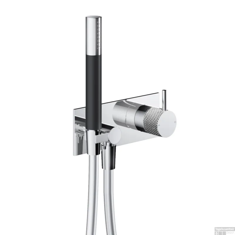 Inbouw Douchemengkraan Hotbath Cobber X Met Doucheslang en Handdouche Chroom Aanbieding