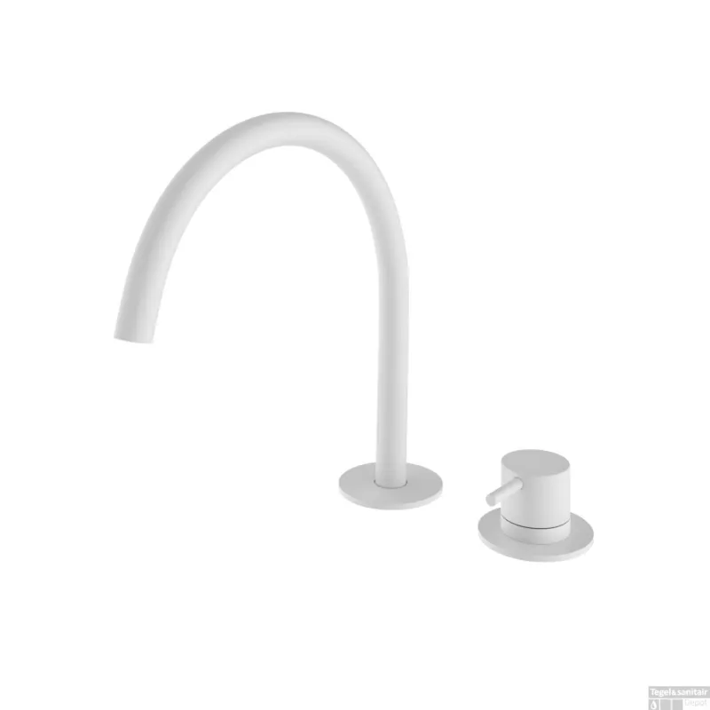 Korting Wastafelmengkraan Hotbath Cobber 2 Mat Wit