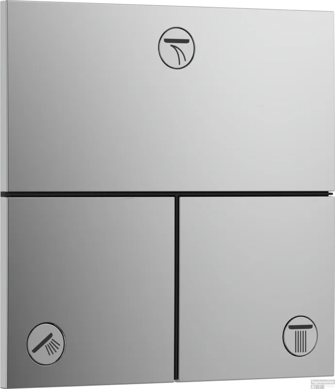 Nu Kopen Hansgrohe ShowerSelect Comfort E stopkraan inbouw voor 3 functies, chroom